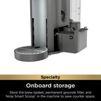 Ninja Single Serve Pods & Grounds Specialty Coffee Brewer, 4 Brew Styles, Gray, PB050