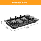 Tohu Stainless Steel Stove 3.3kW 5-Burner Closed Chassis Propane Cooktop for Outdoor/Indoor Cooking