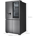 LG Freestanding French Door Refrigerator, Gray