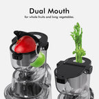 SIFENE 200W Cold Press Juicer Machine for Fruits and Vegetables, Masticating Juice Maker with 83mm Wide Chute, High Yield, Easy Clean, Gray