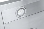 Hauslane Chef Series C100 30-inch Under Cabinet Range Hood, Stainless Steel, Energy Efficient LED, 6 Inch Duct