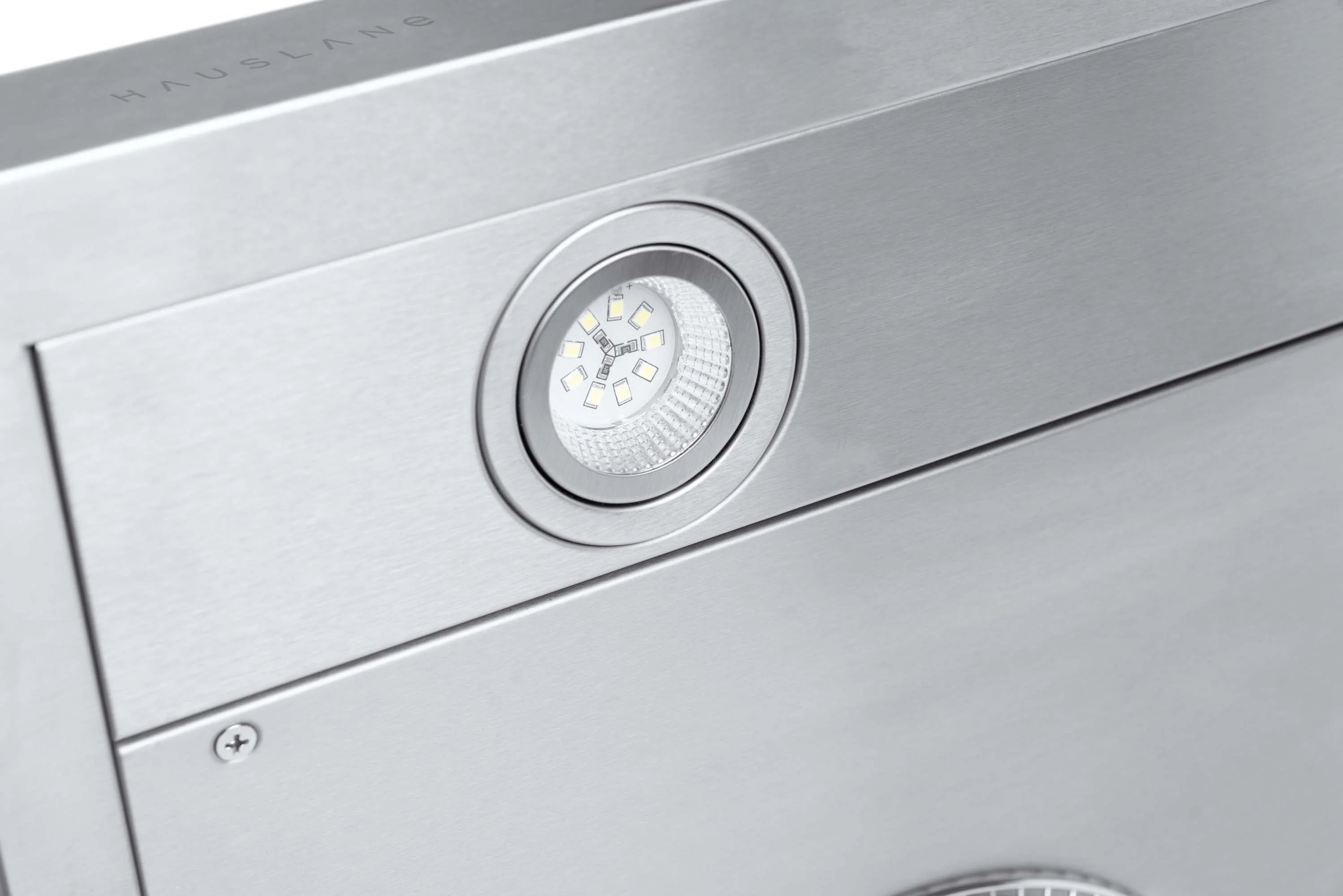 Hauslane Chef Series C100 30-inch Under Cabinet Range Hood, Stainless Steel, Energy Efficient LED, 6 Inch Duct