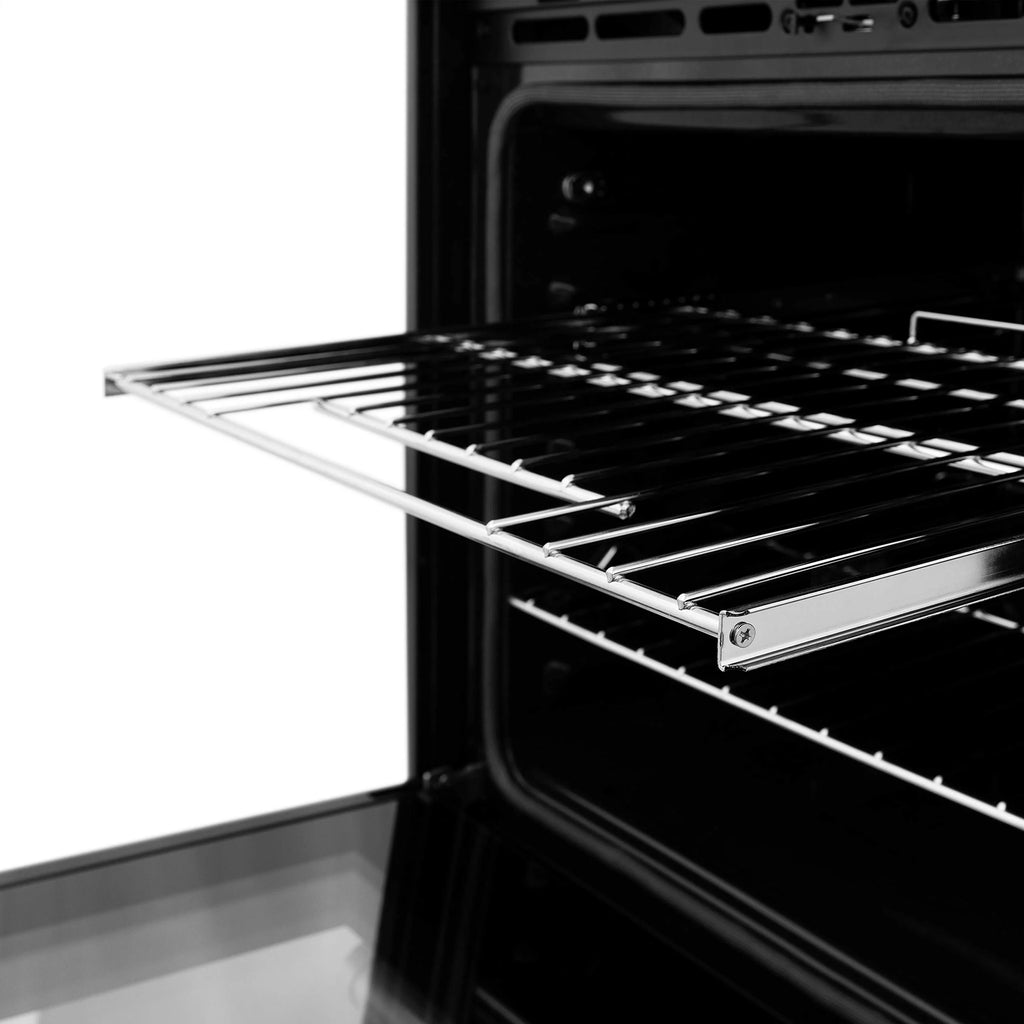 ZLINE 30" Autograph Single Wall Oven with Air Fry and Self-Clean in DuraSnow?? Stainless Steel and Gold Handle, WASSZ-30-G