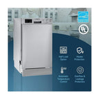 Equator 18"Dishwasher Europe ADA Builtin 10 Place Sani Delay 1/2 Load 51dB