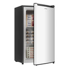 Bangson 2.1 Cu.Ft Upright Freezer, Compact Mini Freezer with Reversible Black Door, Black