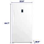 Element EUF17CEBW 17 Cu. Ft. White Convertible Upright Freezer Estar