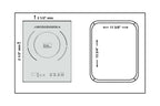 True Induction TI-1B Built-In UL858 Certified, 12-inch Single Induction Cooktop 1750W Glass-Ceramic Top