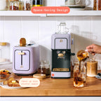 Beautiful Slim Espresso Machine with 20-Bar Pressure, Black Sesame by Drew Barrymore