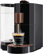 K-fee? Holiday Bundle: Twins II Single Serve Coffee and Espresso Machine PLUS Lattaero 4-in-1 Milk Frother | (Black/Copper)