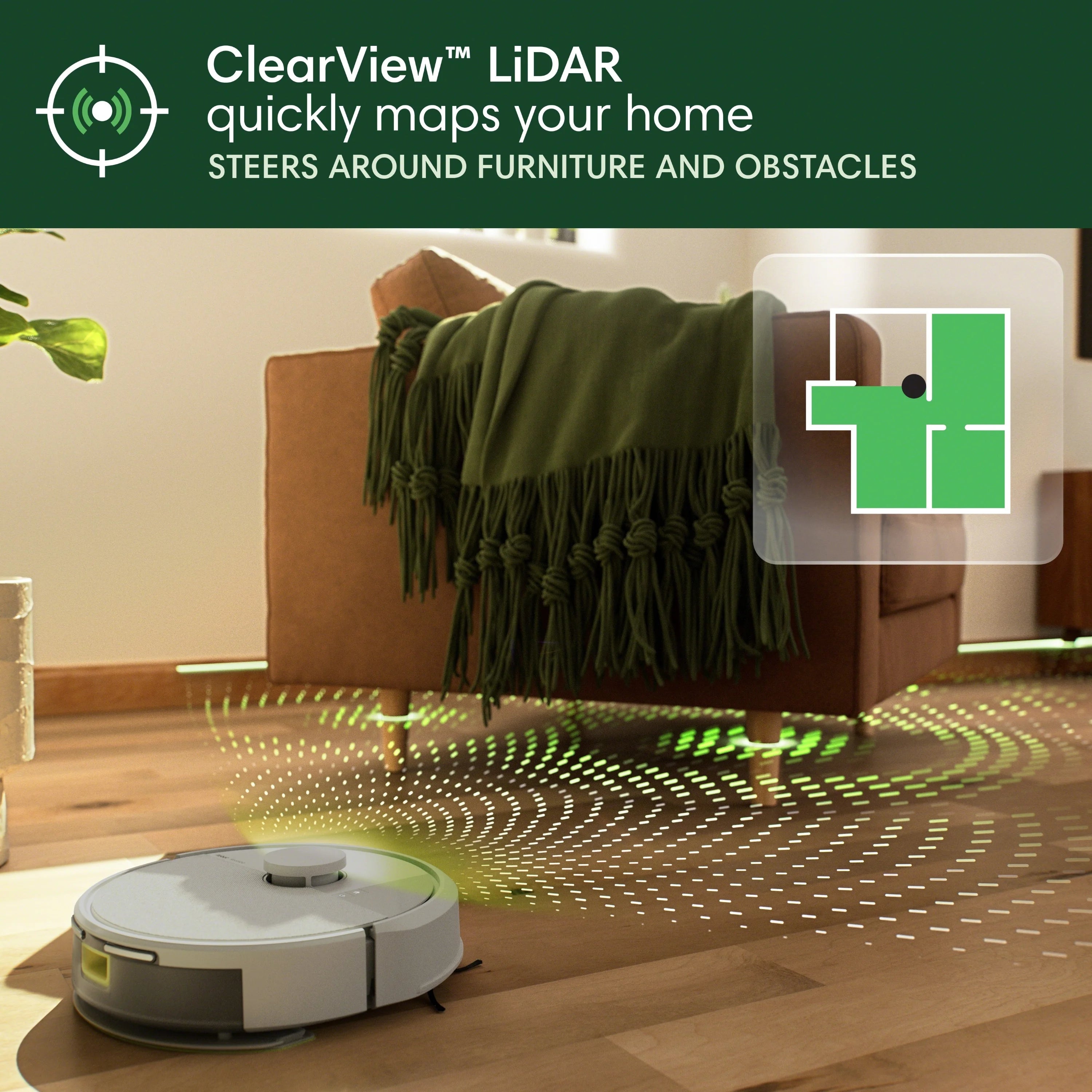 iRobot Roomba 1010 Combo Robot Vacuum & Mop, 2 in 1 for Carpet & Hard Floors, Self-Charging, Intense Power-Lifting Suction, Avoids Mopping Carpets, LiDAR Navigation, Model# Y311620