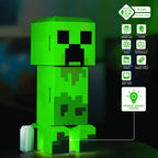 Minecraft Creeper Mini Fridge 2 Door, 8L, Green, 25.2" H 9.5" W 9.1" D