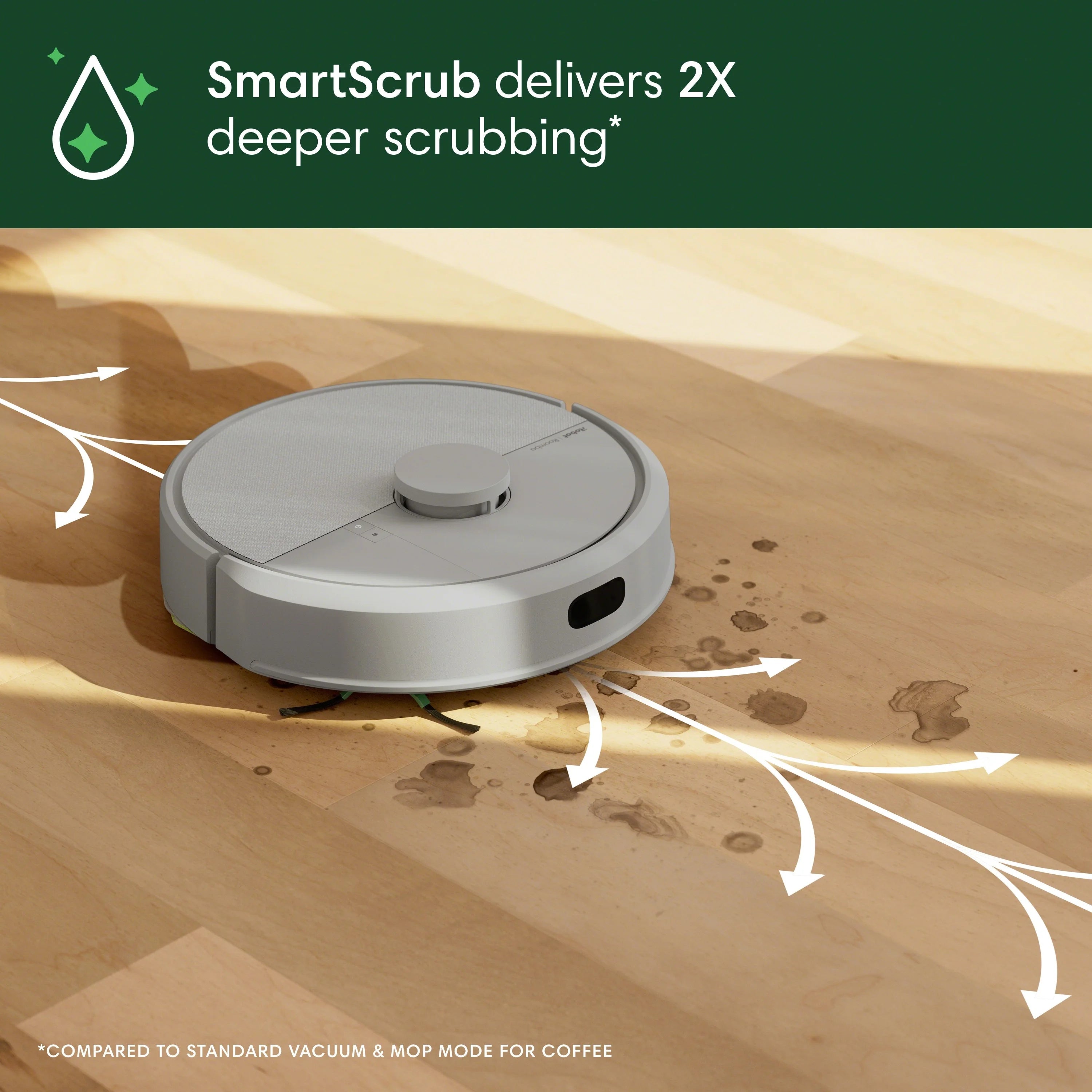 iRobot Roomba 1010 Combo Robot Vacuum & Mop, 2 in 1 for Carpet & Hard Floors, Self-Charging, Intense Power-Lifting Suction, Avoids Mopping Carpets, LiDAR Navigation, Model# Y311620