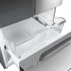 18.5 cu. ft. Stainless-Steel French Door Refrigerator in Silver, Auto Defrost, Energy Star, Digital Temperature Control