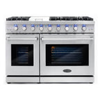 Cosmo 48 in. Range & Hood & Dishwasher & Wine Cooler & Fridge & Microwave Set