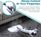 Steam & Go Supra Pro 10-in-1 Steam Cleaner Machine with Cleaning Attachments
