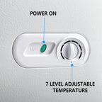 Moifoi 3.5 Cu.ft Chest Freezer w/ Removable Storage Basket & Top Open Door, Energy Saving, White