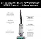 Restored Shark AZ3901 POWERDETECT Upright Vacuum Cleaner with DuoClean Technology, Odor Neutralizer Technology, Powered Lift-Away, Self Cleaning Brushroll (Refurbished)