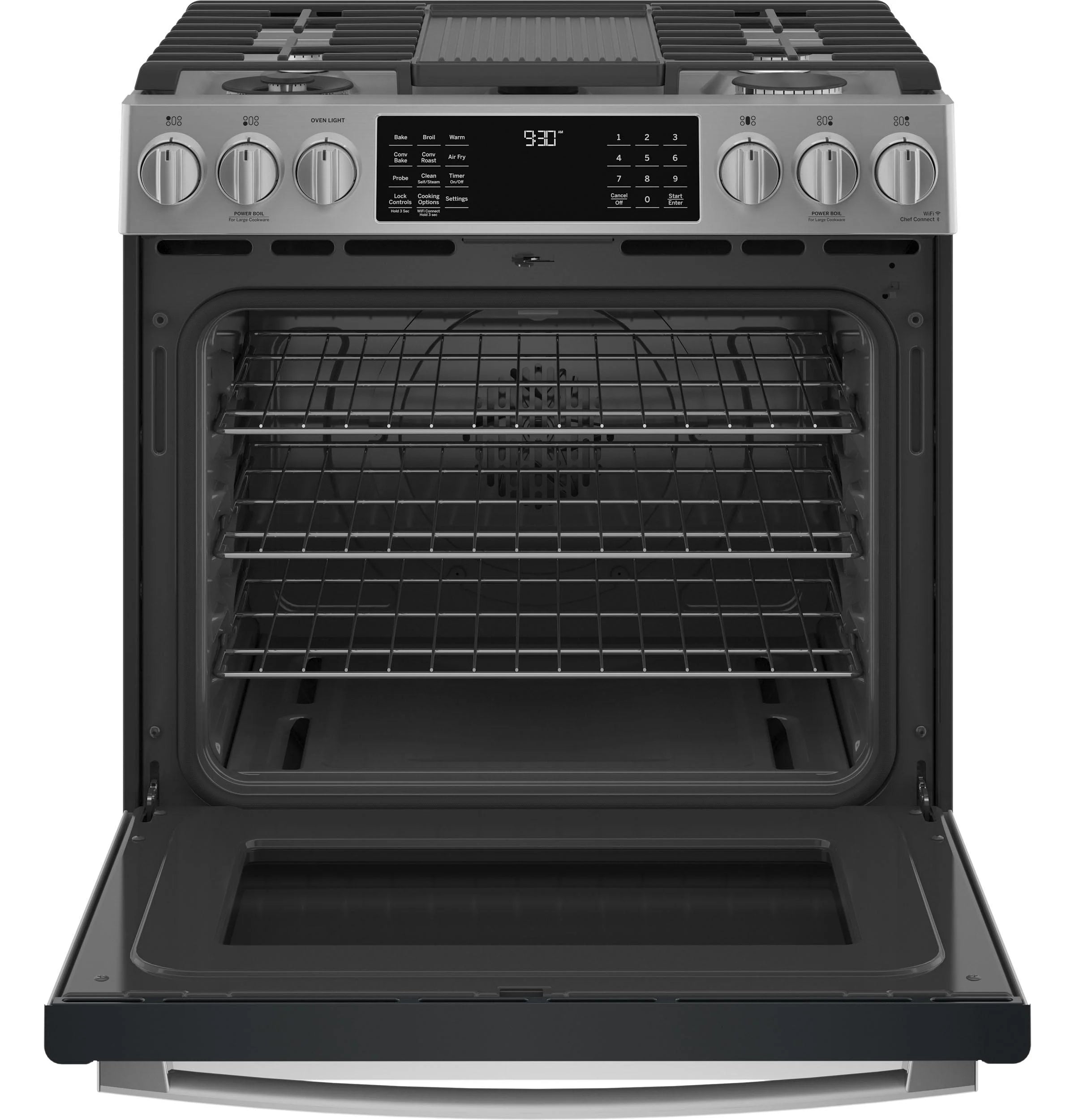 GE Profile PGS930YPFS 5.6 Cu. Ft. Stainless Steel Slide-In Gas Range