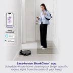Shark Navigator Robot Vacuum with SmartPath Navigation and Self-Cleaning Brushroll, Powerful Suction, Pet Hair Pickup, Anti-Hair Wrap, for Carpets & Hard Floors, Steel Grey, RV2110