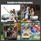 Costway 58 Quart Portable Electric Car Cooler Refrigerator Compressor Freezer for RVs Camping