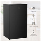 Mini Fridge with Freezer, 3.2 Cu.Ft Compact Refrigerator for Bedroom, Dorm, Apartment - Adjustable Thermostat, Reversible Door, Black