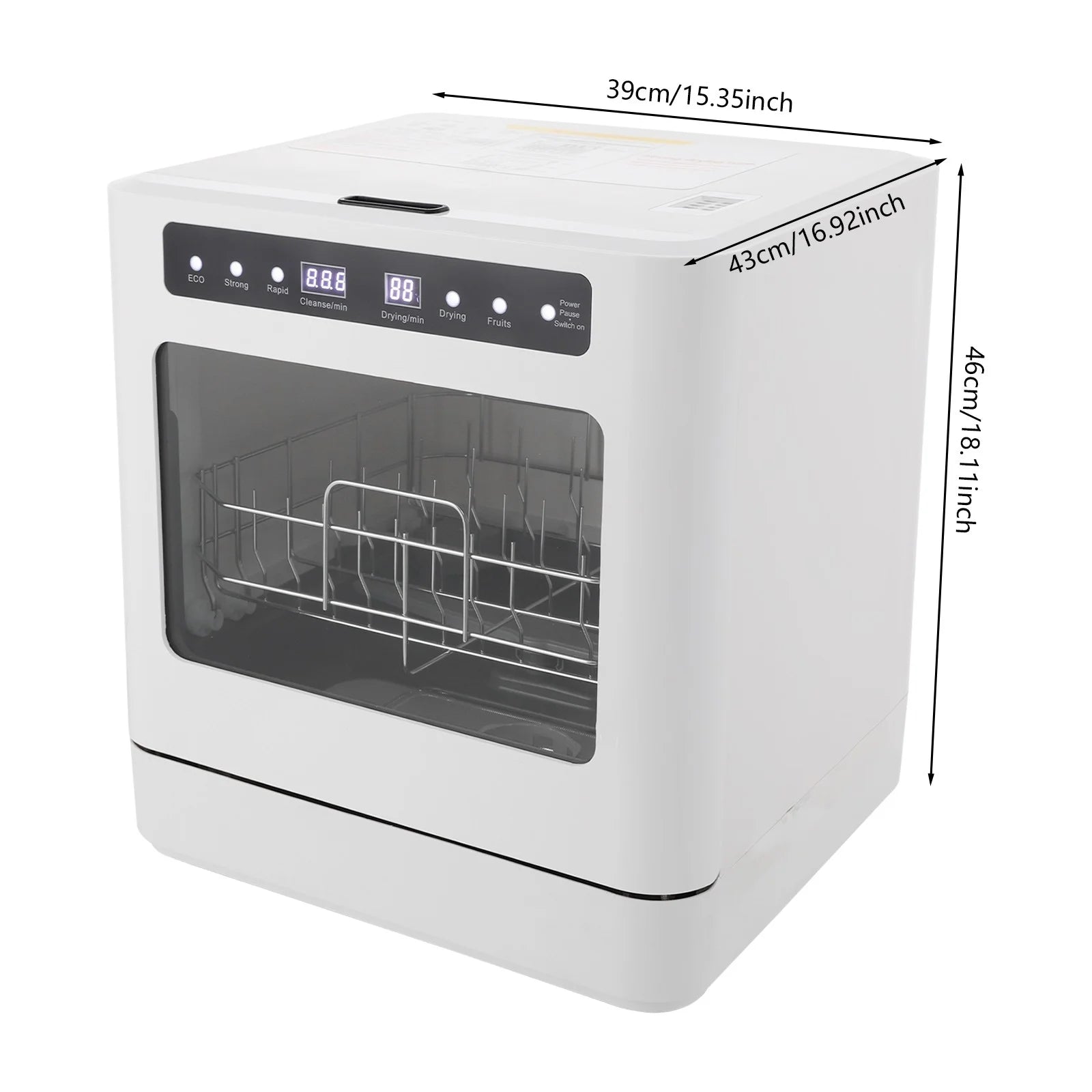 Portable Mini Dishwasher, Countertop Dishwasher, Household Mini Dishwasher for Homes, Kitchens, Small House