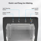Ionchill QuickCube 3L Capacity Nugget Ice Maker, Stainless Steel