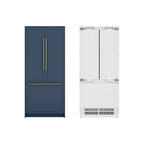 36 In. Panel Ready French Door Refrigerator With Ice maker, water dispenser, Frost Free . 19.6 total cubic feet
