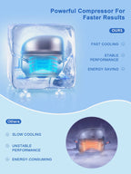 Ice Maker Countertop 2 Ice Sizes, 30 lbs Bullet Ice in 24H, Self-Clean, 9 Cubes in 5 Mins, FOHERE
