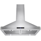 AKDY 30" European Stainless Steel Wall Mount Range Hood with Touch Control Panel