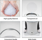 Portable Foot Operated Dryer, Mini Manual Dryer Machine, Portable Single Tub Dryer Machine, Hand-operated Mini Compact Spin Dryer, 2.4Gal Manual Draw Cord Dryer (Dryer(2.4gal White))
