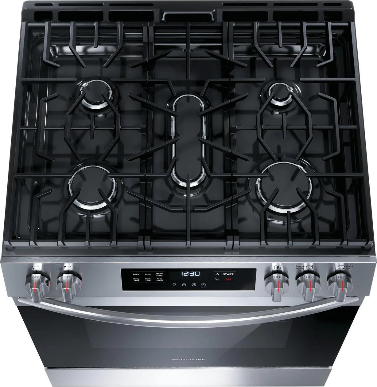 Frigidaire FCFG3062AS 30" Gas Range with Steam Clean, Stainless Steel