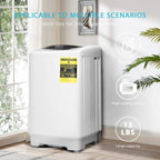 VIVOHOME Full-Automatic Washing Machine with Built in Drain Pump Spin Dryer, 1.32cu.ft 13 lbs Capacity