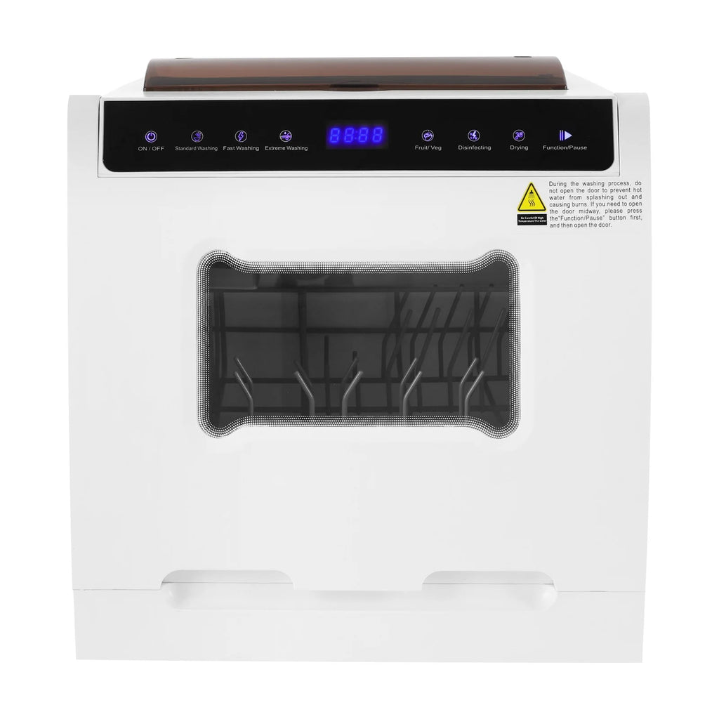 Compact Dishwasher, 18.11in Width with 4-6 Place Settings, 5 Wash Modes and Disinfection Function, Ideal for Apartments and RVs