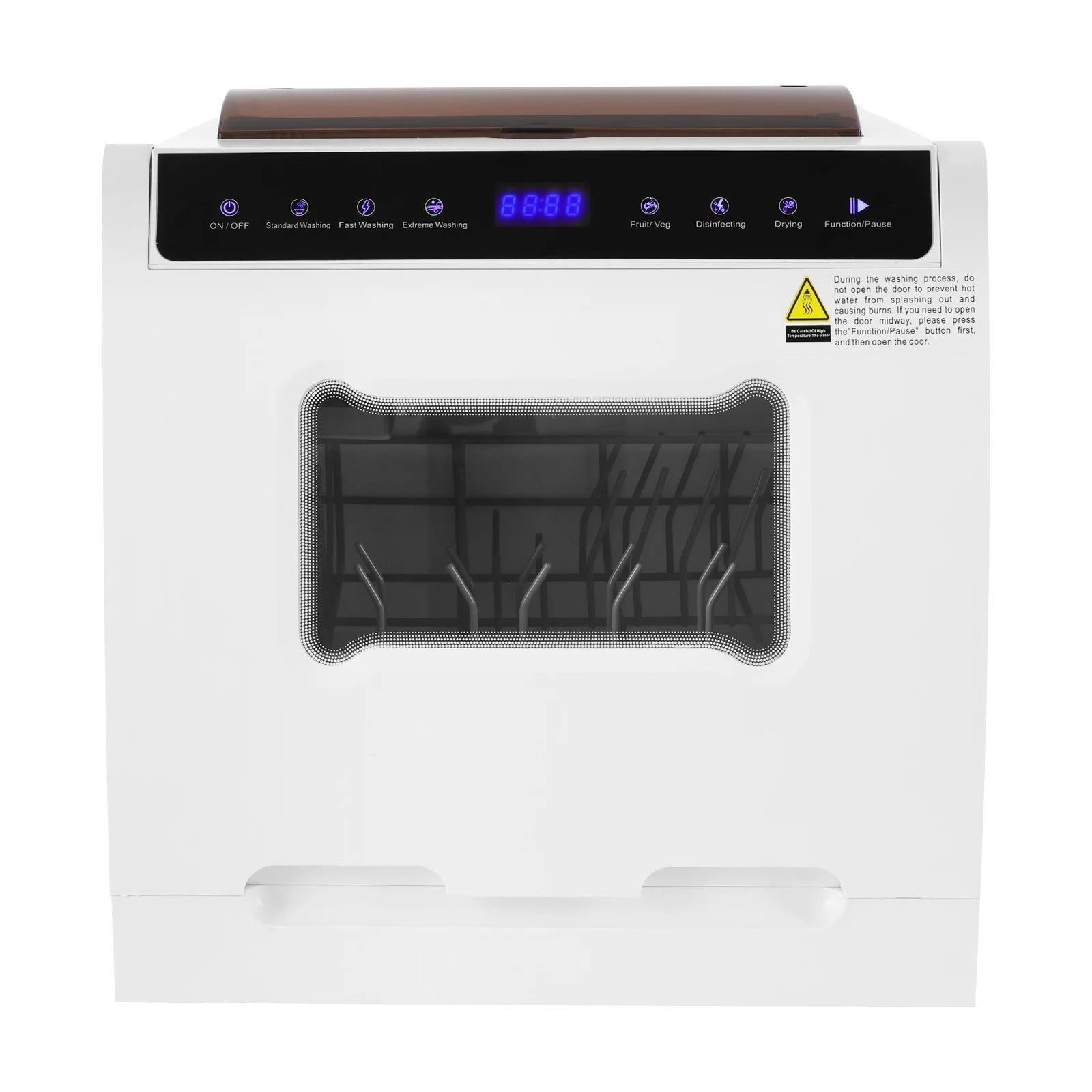 Compact Dishwasher, 18.11in Width with 4-6 Place Settings, 5 Wash Modes and Disinfection Function, Ideal for Apartments and RVs