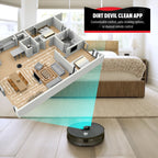 Dirt Devil EV3420 Robot Vacuum Wi-Fi Compatible, Auto-Docking, Smart 360 LIDAR Navigation