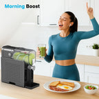Flamemore Slushie Machine for Home with Self-Cleaning, No Ice Needed, 6 Preset Settings Frozen Drink Maker, 12h Delay Start, 200w