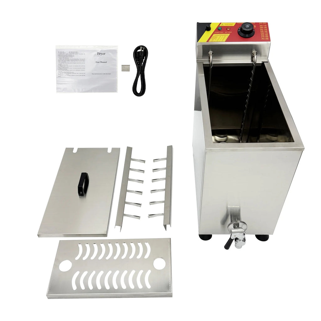 25L Hot Dog Making Machine Hot Dog Fryer Cheese Hot Dogs Sticks Frying Machine