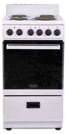 Premium Levella 20" Freestanding Electric Range with 4 Burners and 2.1 Cu. Ft. Oven Capacity