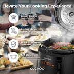 CUCKOO CRP-P1009SB 10-Cup (Uncooked) Heating Pressure Rice Cooker & Warmer with Nonstick Inner Pot