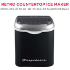 Frigidaire, 26 Lbs. Ice Maker, Bullet Shaped Ice, Rgwhite