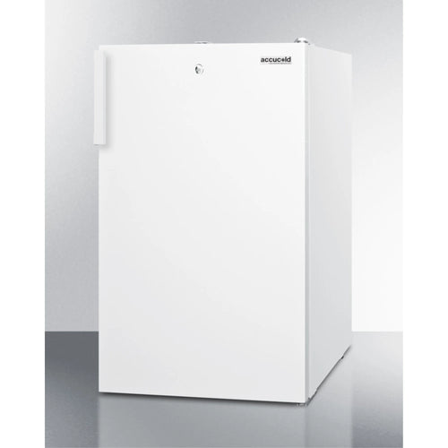 20" wide counter height manual defrost all-freezer with lock, for general purpose use
