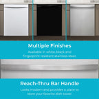 Kenmore 02214622 Built-in 24-inch Stainless Steel Tub Dishwasher, White, 34"H x 24"W x 25"D
