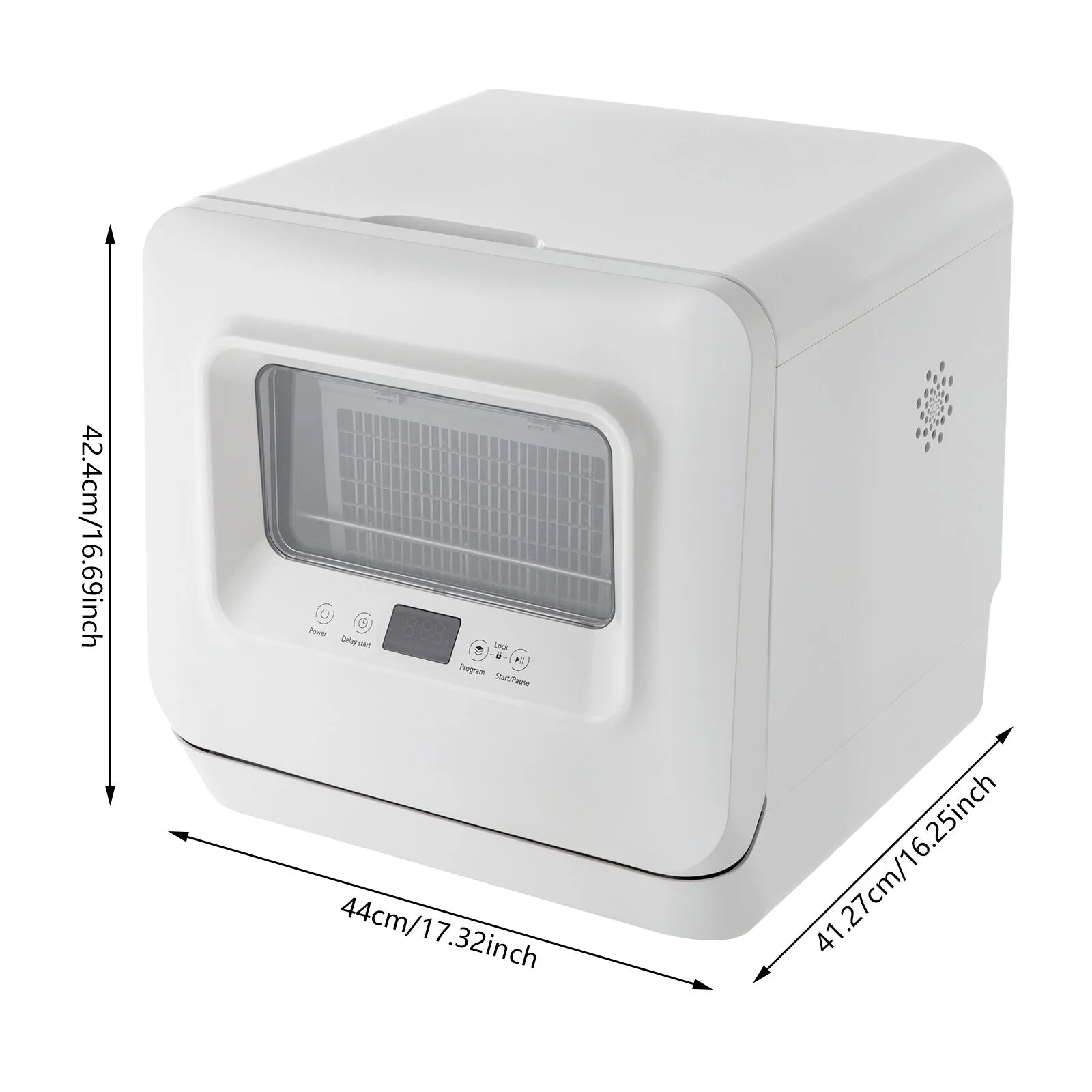 Counter Top Dishwashe, Portable Countertop Dishwashers, Mini Dishwasher 3-in-1 Cups Dishwasher