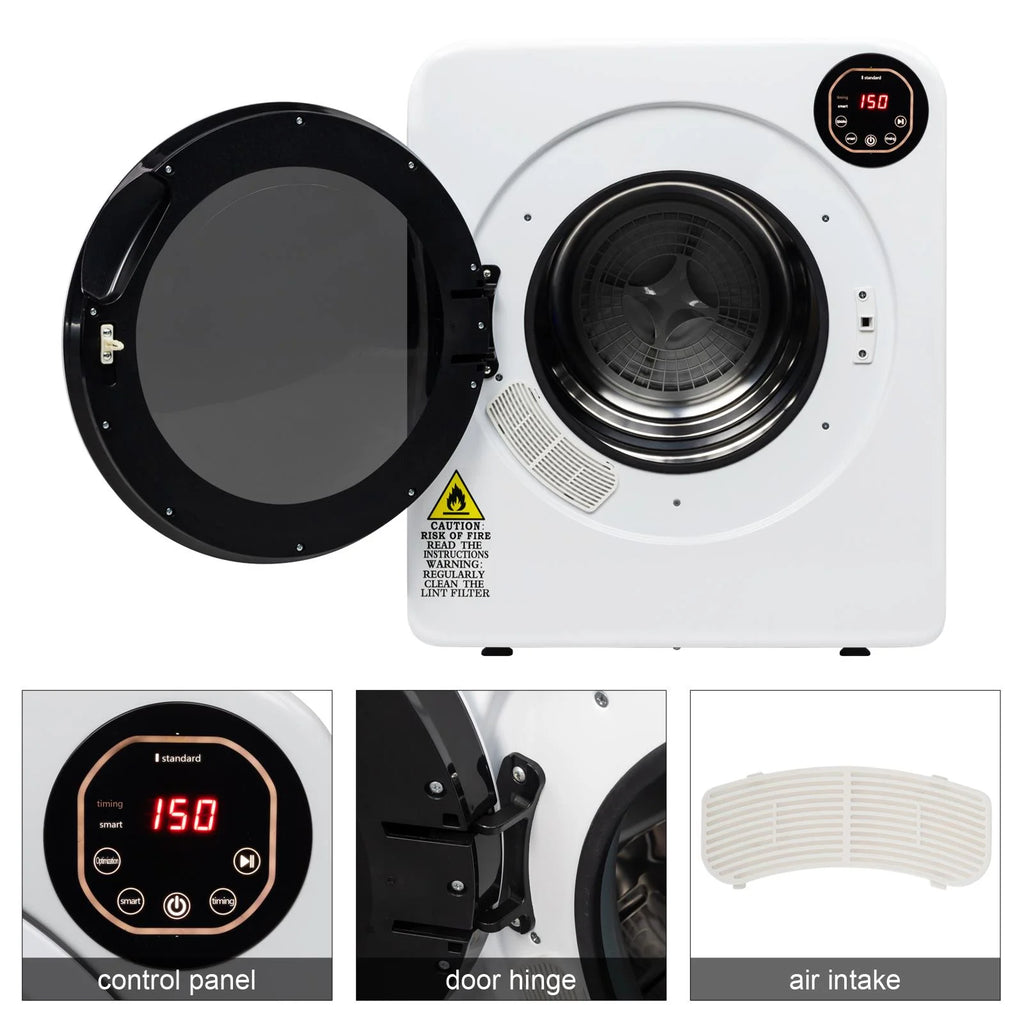 Zimtown 13.2lb Portable Compact High Efficiency Electric Dryer with Smart Controls