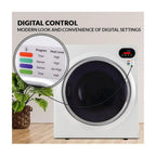 3.5 cu.ft. Compact Electric Standard Dryer with Refresh function, Sensor Dry, Wrinkle guard