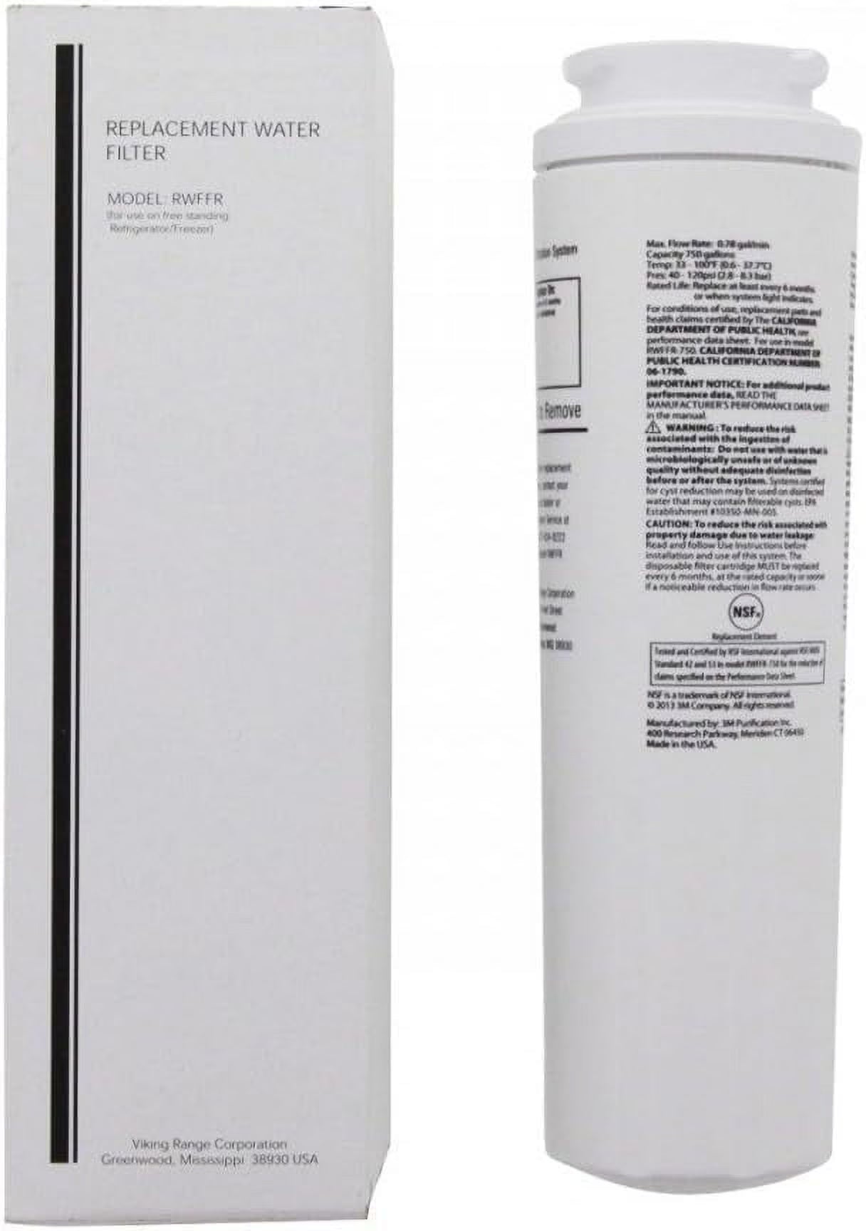 RWFFR Viking Refrigerator Water Filter Cartridge