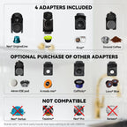HiBREW H1A 4-in-1 Capsule Coffee Machine - 19Bar Espresso Maker for Hot/Cold Brews Black