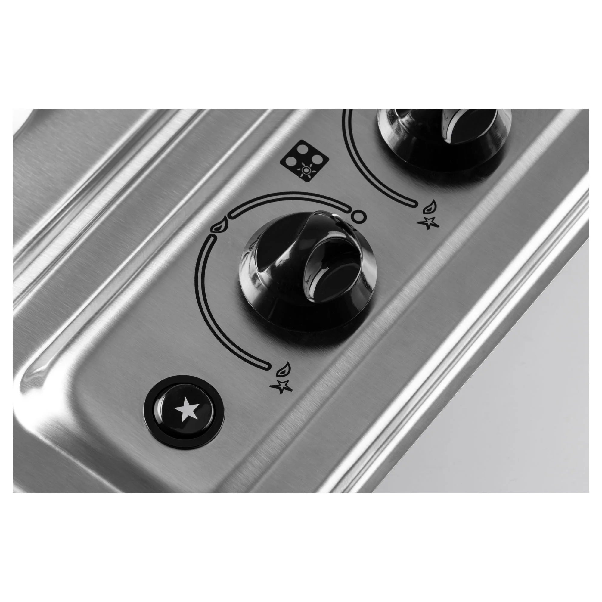 ABBA Appliances 24�� Gas Cooktop in Stainless Steel with 1 Ultra Fast and 3 Fast Burners