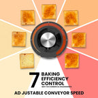 Toaster Conveyor 450slices/h Restaurant Toaster for Bun Bagel Bread Heavy Duty Stainless Steel Conveyor Toaster ,1700W